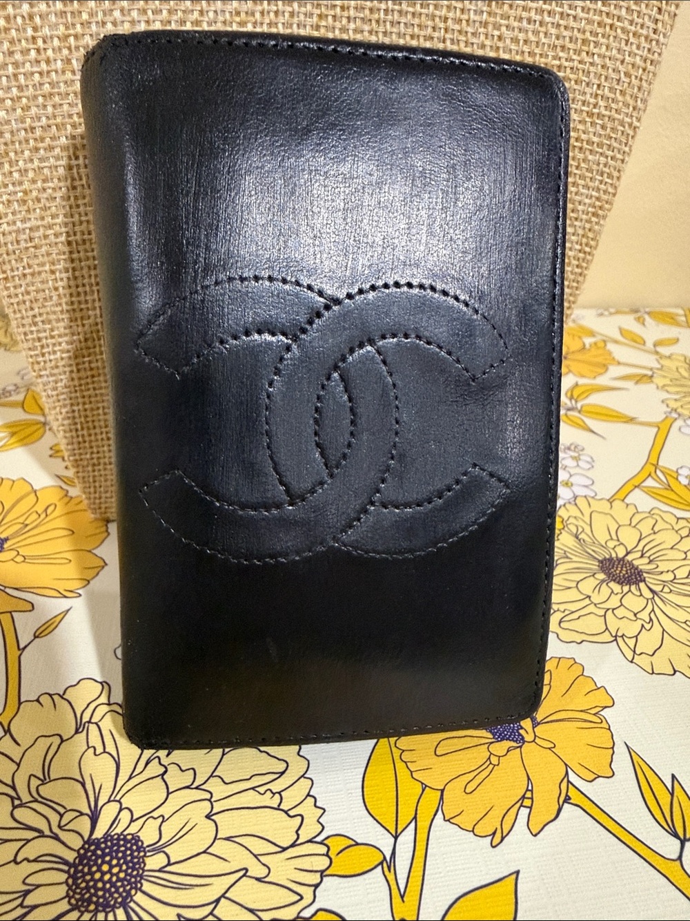 Authentic CHANEL Mini Black CC Logo Chanel Wallet Credit card wallet